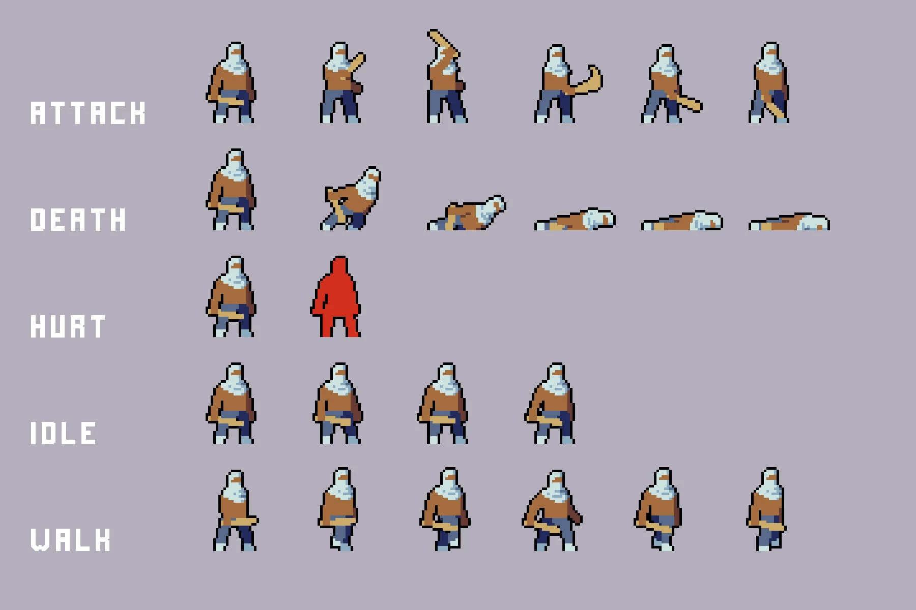 Pixel Art Enemy Character Pack