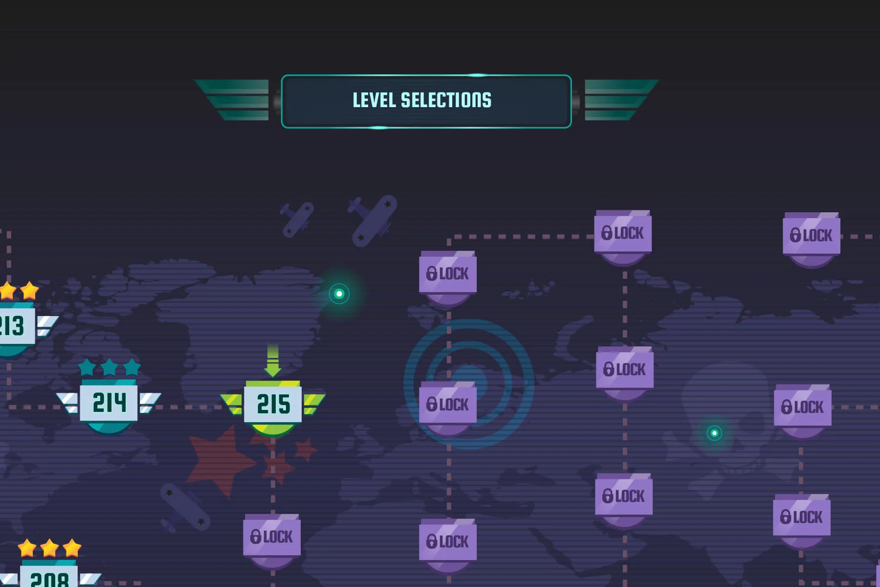 The 2D Level Map Asset Pack for Military Games
