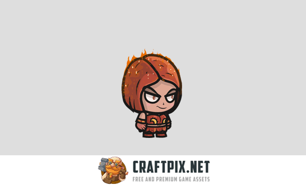 Magician Girl Chibi Character Sprites