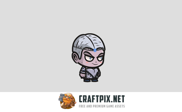 Magician Girl Chibi Character Sprites