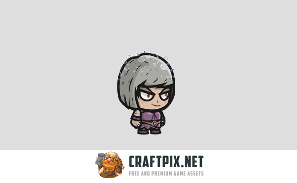 Magician Girl Chibi Character Sprites