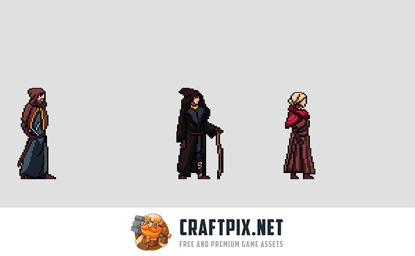 Wizard Sprite Sheets Pixel Art