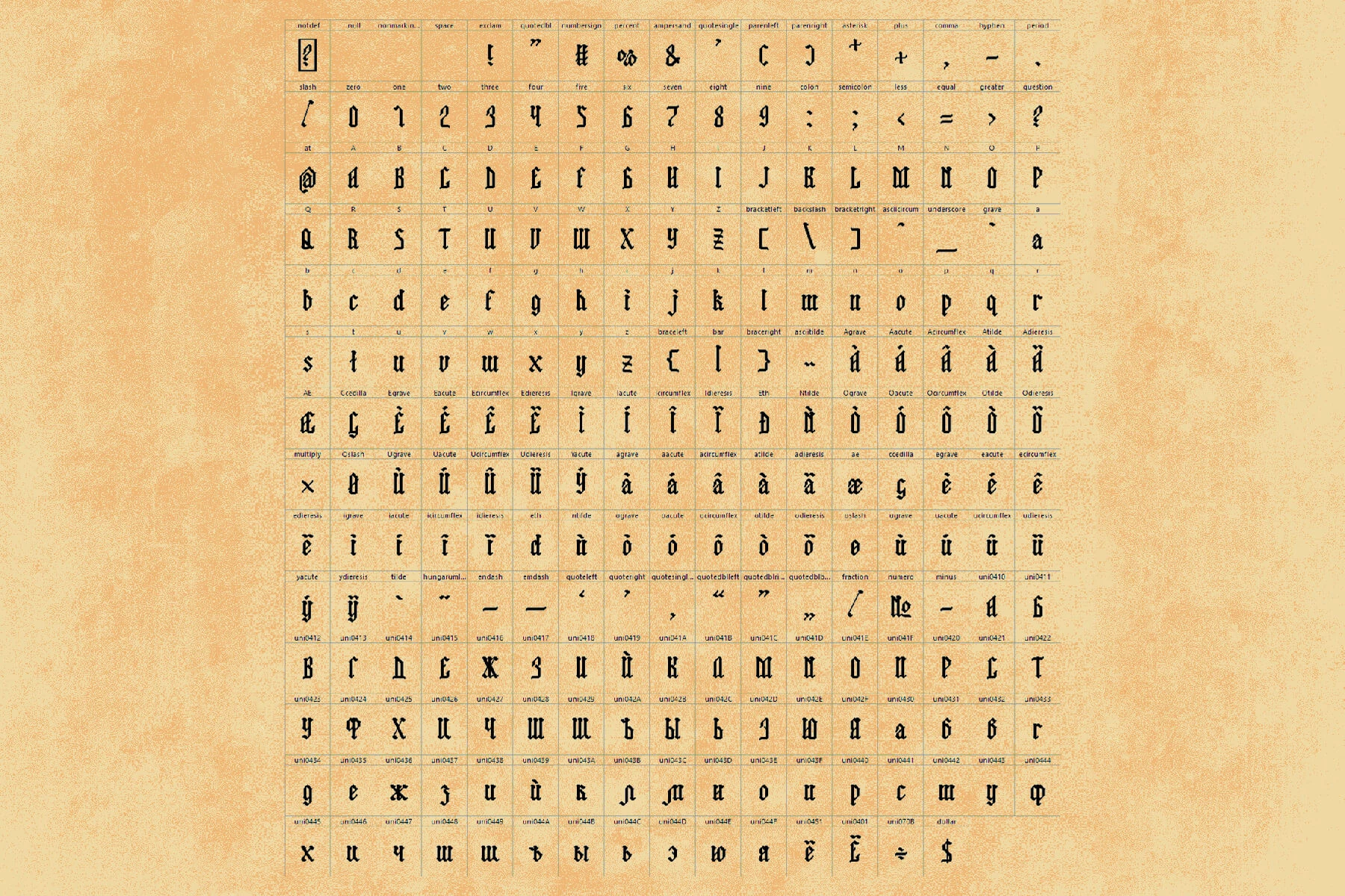 Straight Pixel Gothic Font