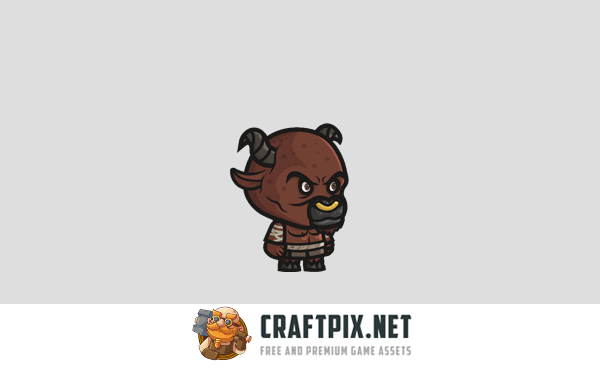 Minotaur Chibi Character Sprites