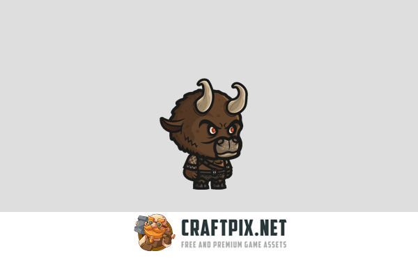Minotaur Chibi Character Sprites