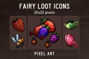 Fairy Loot RPG像素艺术图标包：打造奇幻世界道具