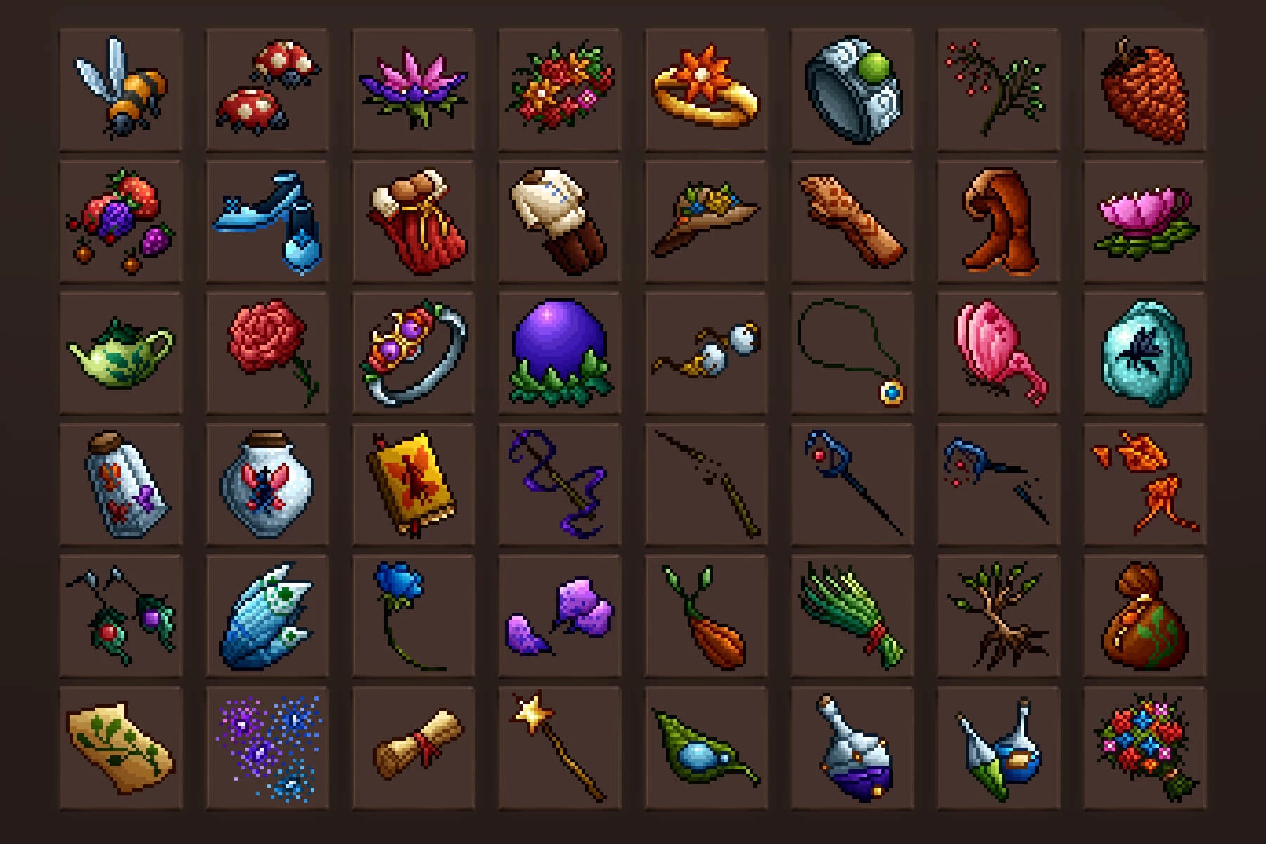 Fairy Loot RPG Pixel Art Icon Pack