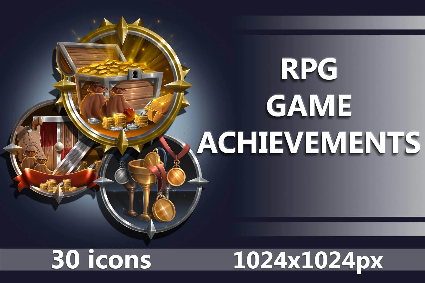 Quest Achievements RPG Icon Pack