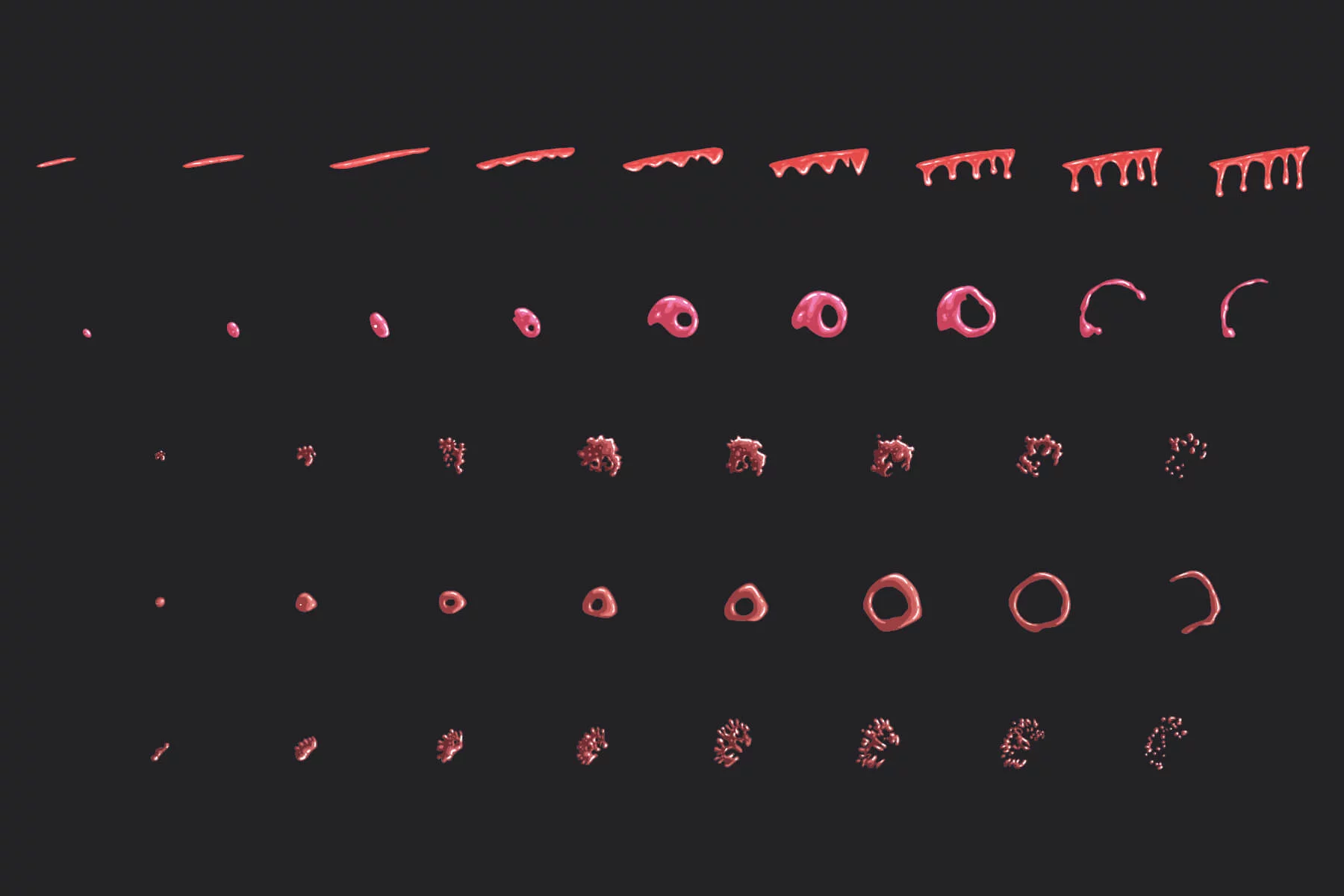 Blood Splash Sprite Effects Asset Pack
