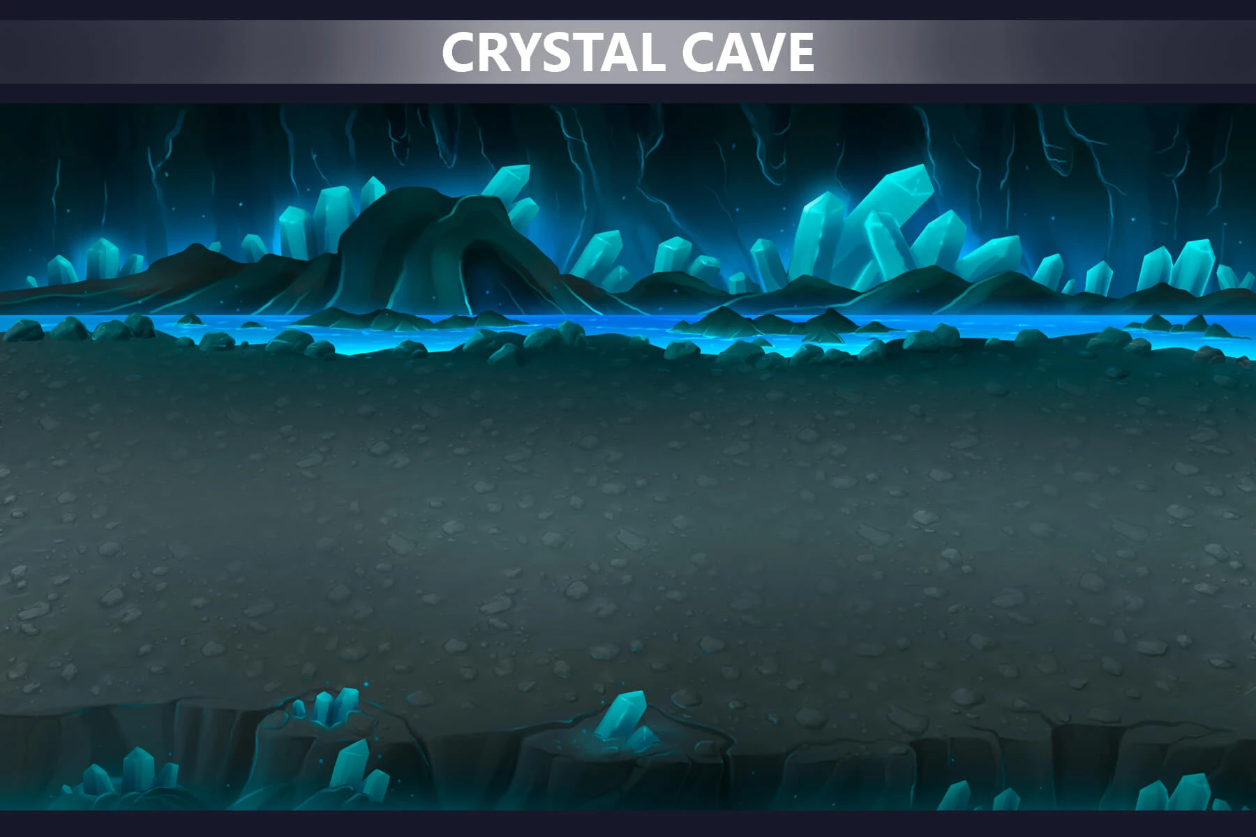 Cave Horizontal RPG Battle Backgrounds