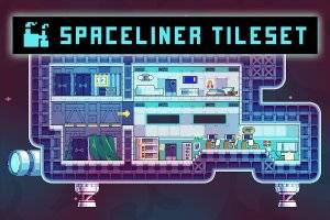 Spaceliner 32×32像素科幻飞船图块集