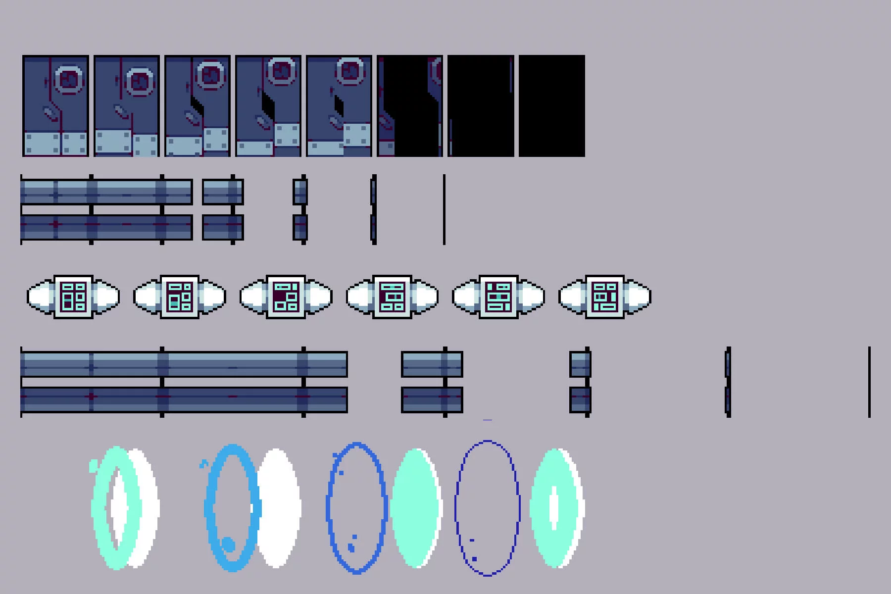 Spaceliner 32×32 Pixel Tileset for Sci-Fi
