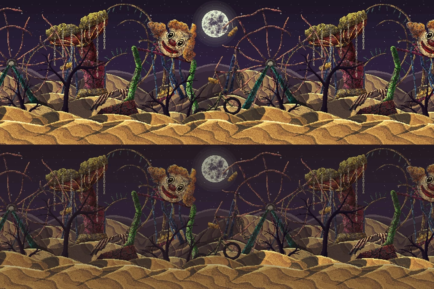 Post Apocalyptic Pixel Art Game Backgrounds