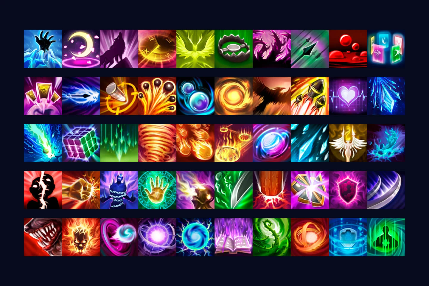 100 Skill Game Icons