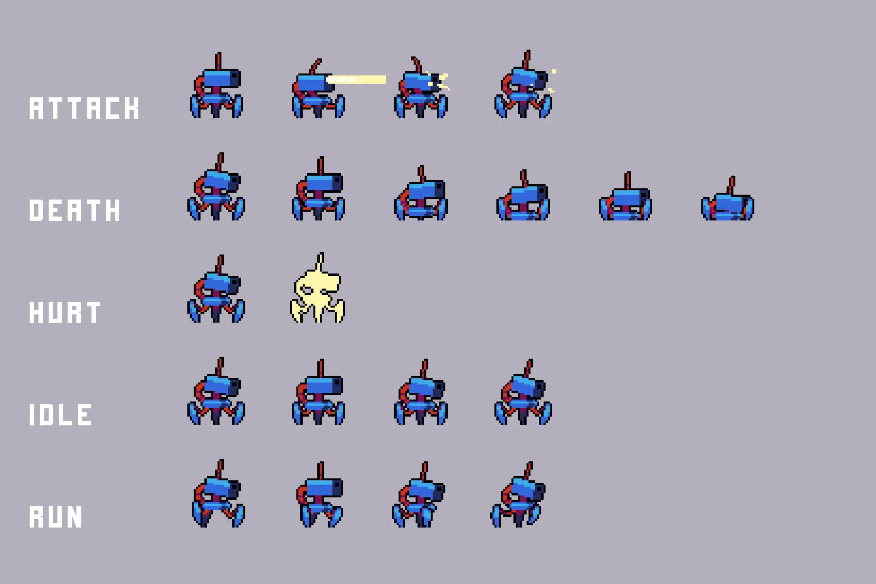 Police Cyberpunk Characters Pixel Art