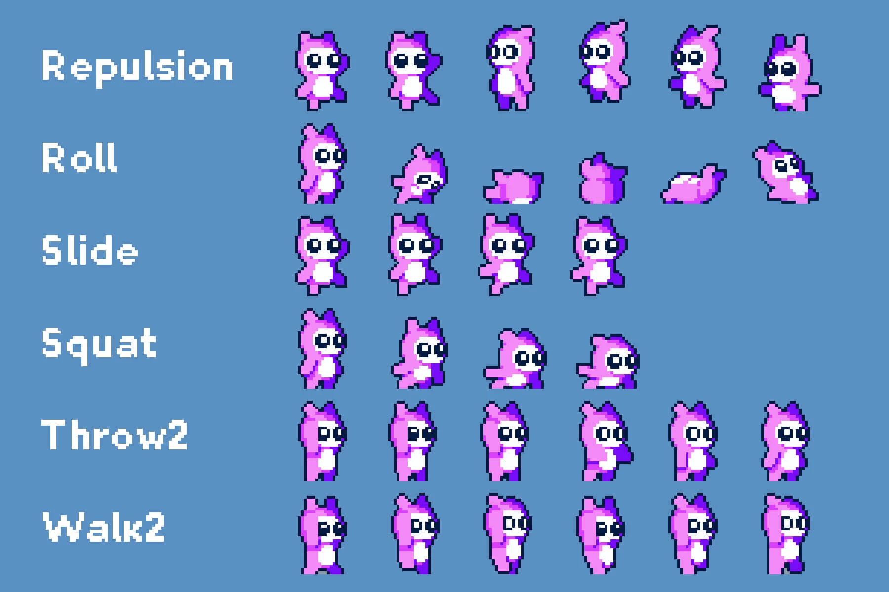 Pixel Art Tiny Hero Sprite Sheets Pack 2
