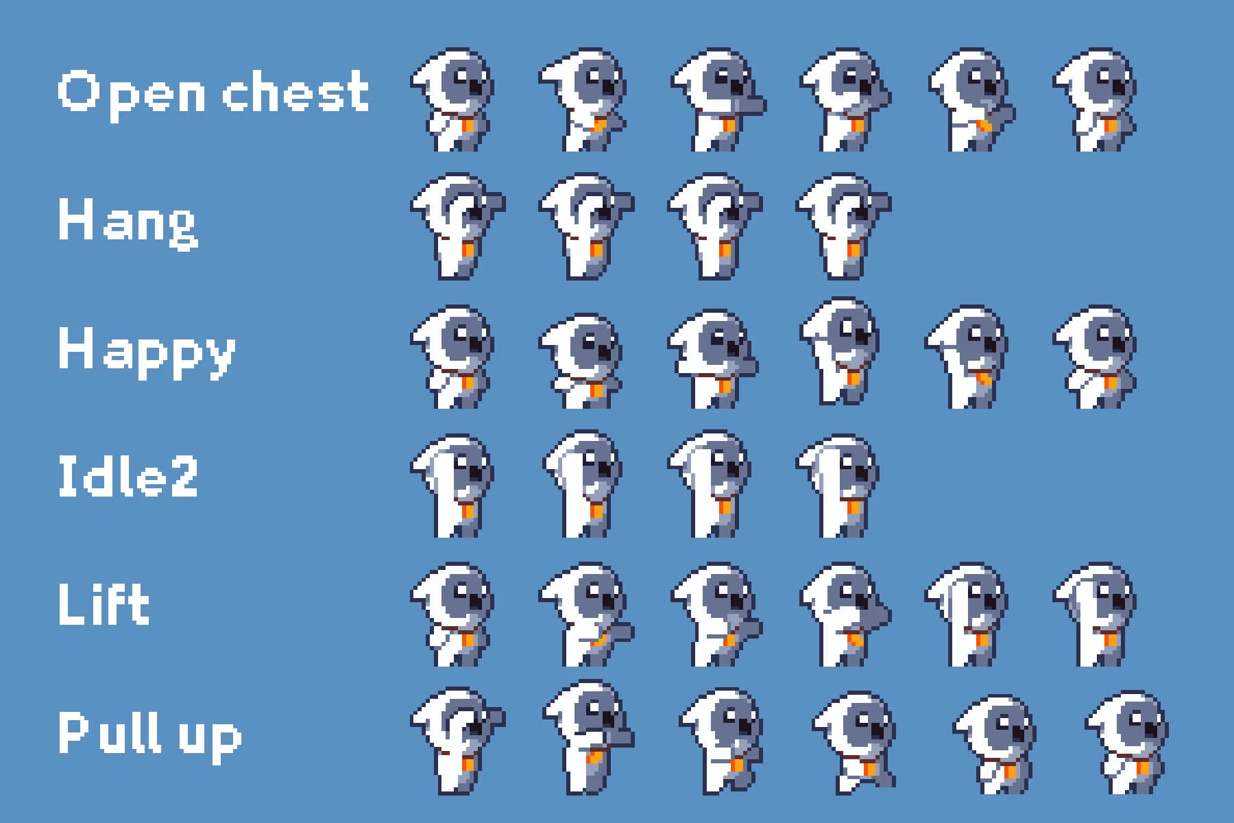 Pixel Art Tiny Hero Sprite Sheets Pack 2