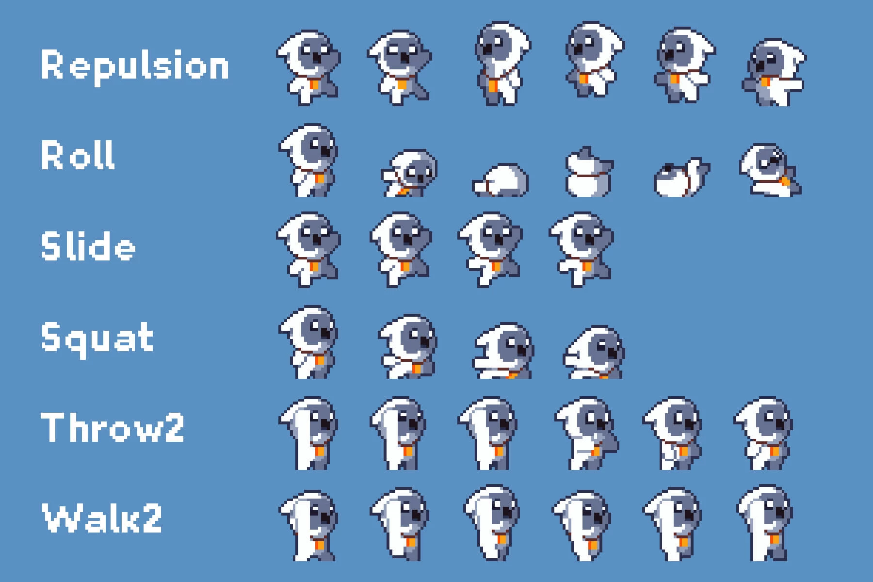 Pixel Art Tiny Hero Sprite Sheets Pack 2