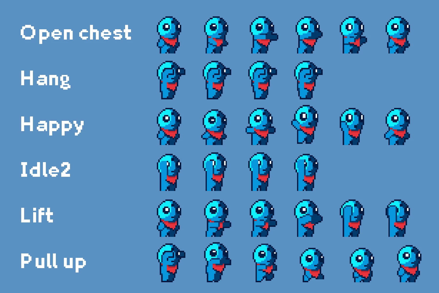 Pixel Art Tiny Hero Sprite Sheets Pack 2
