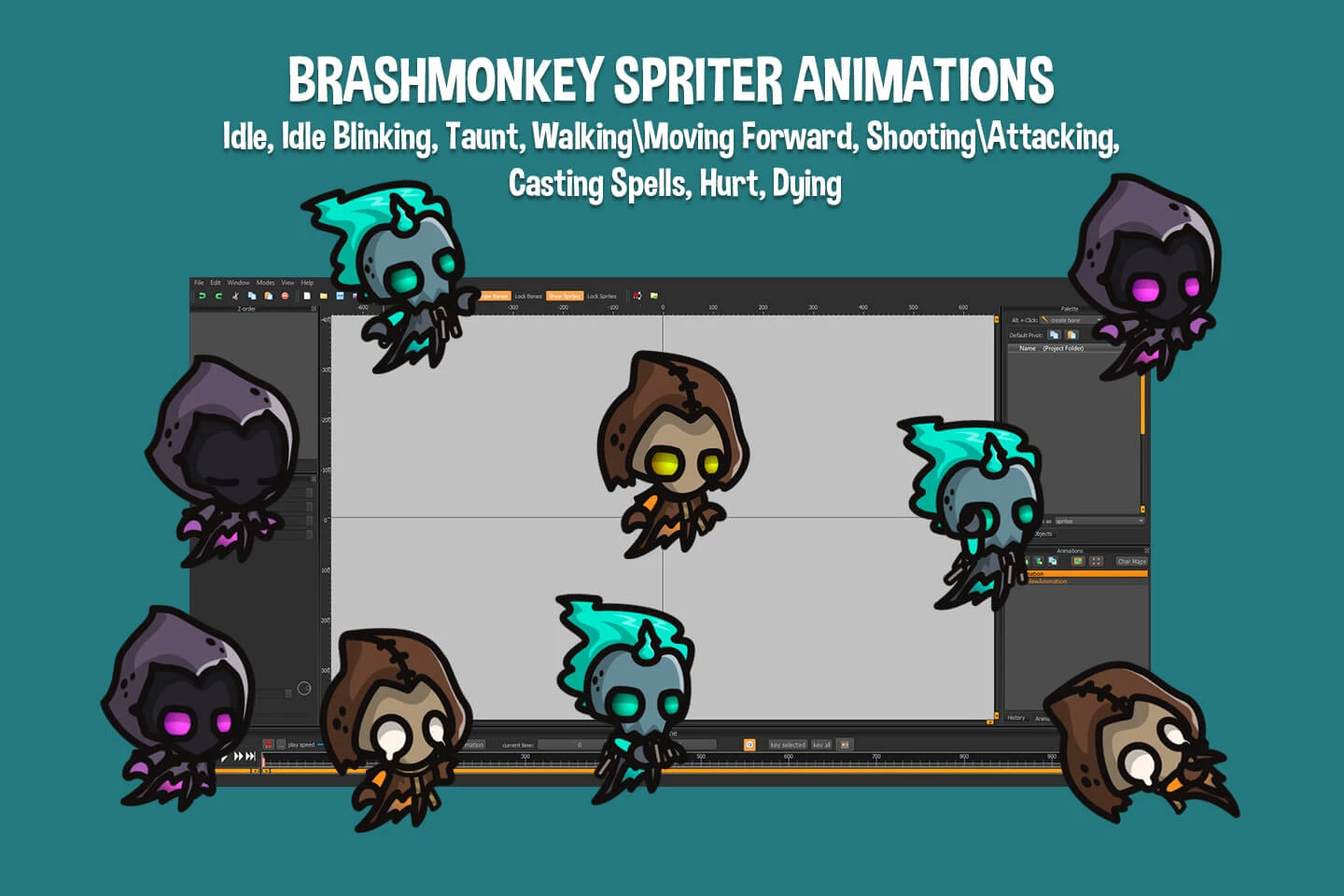 Wraith Tiny Style 2D Sprites
