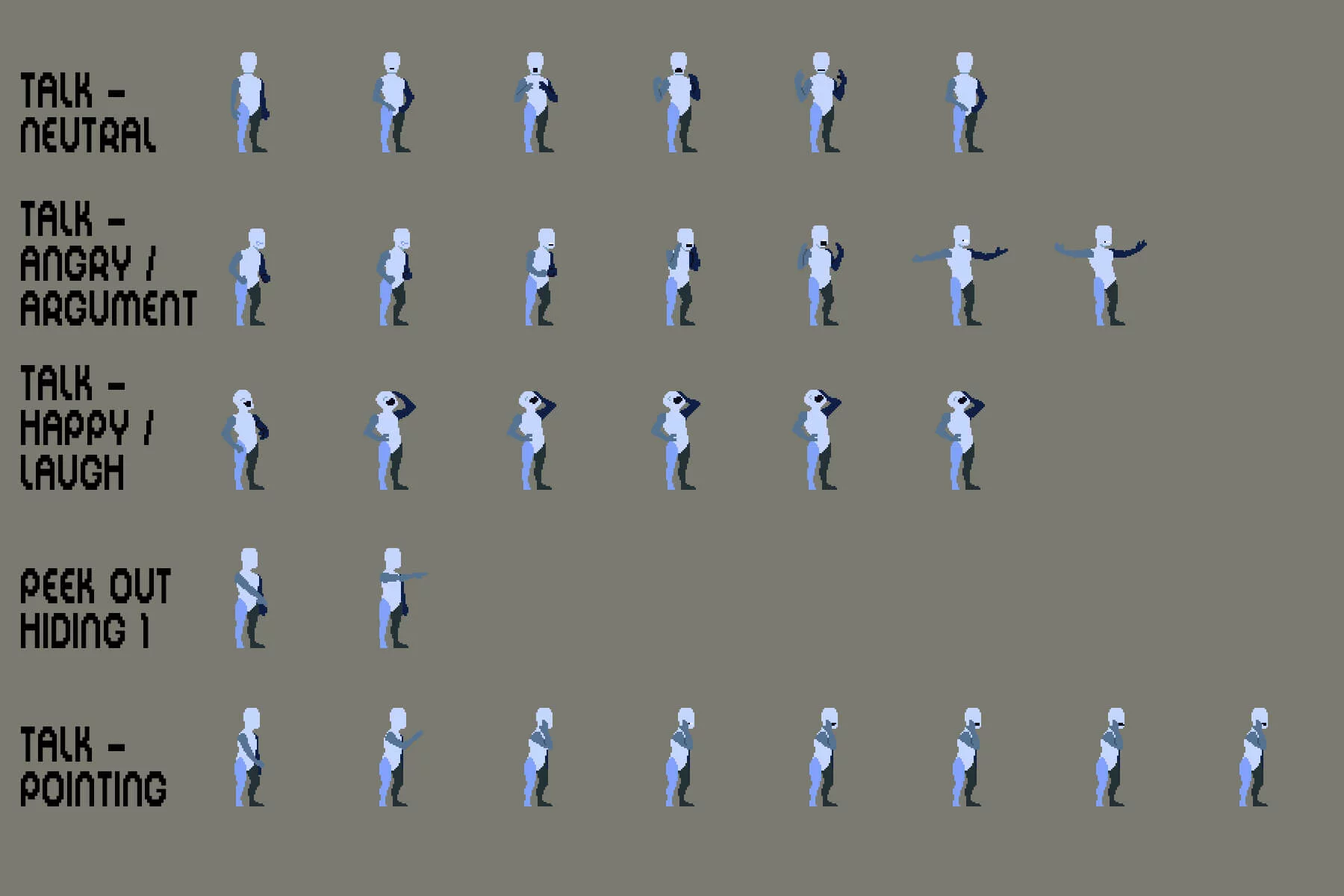 Prototype Hero Sprite Sheet Pixel Art Pack 9