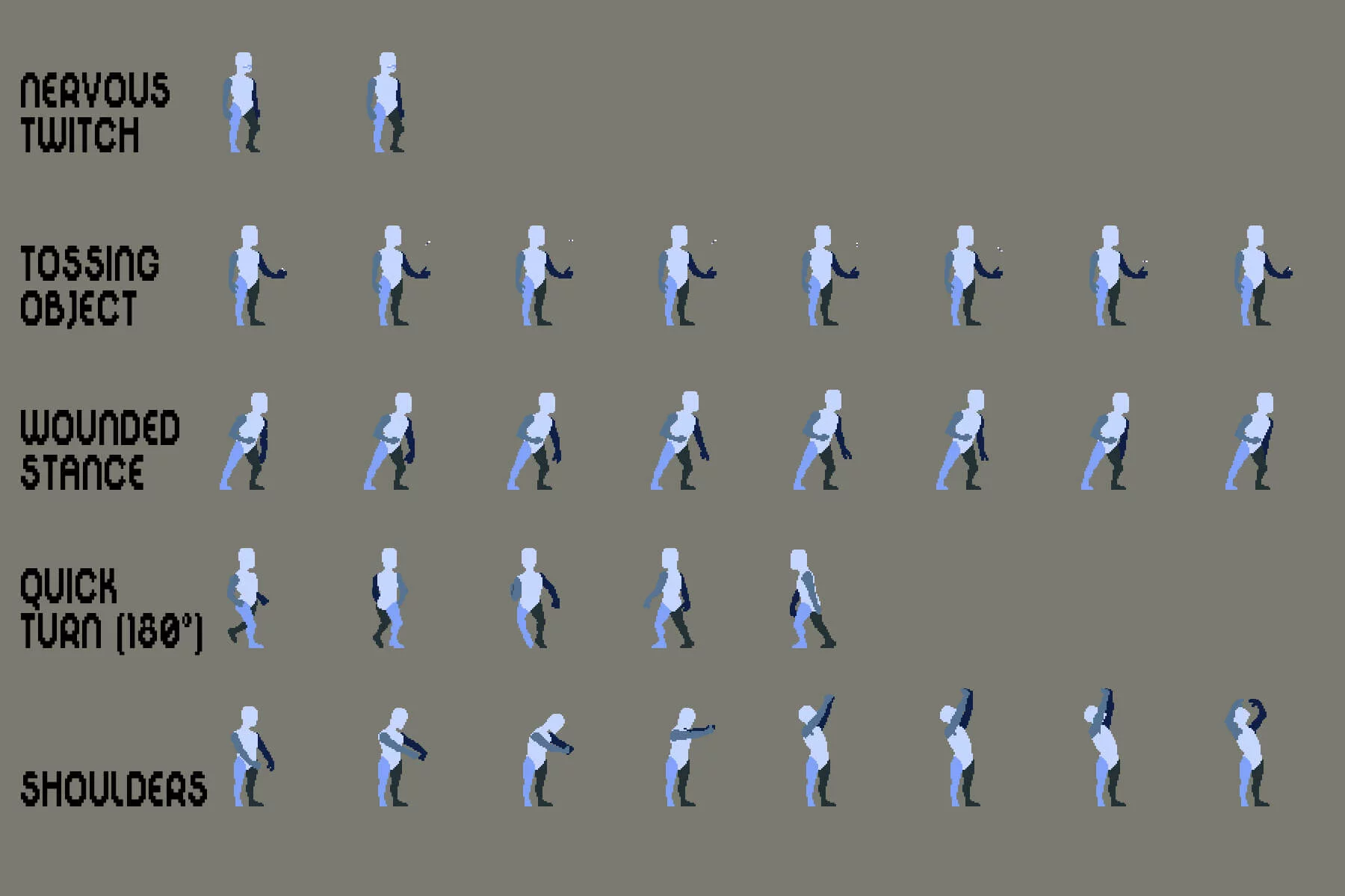 Prototype Hero Sprite Sheet Pixel Art Pack 9