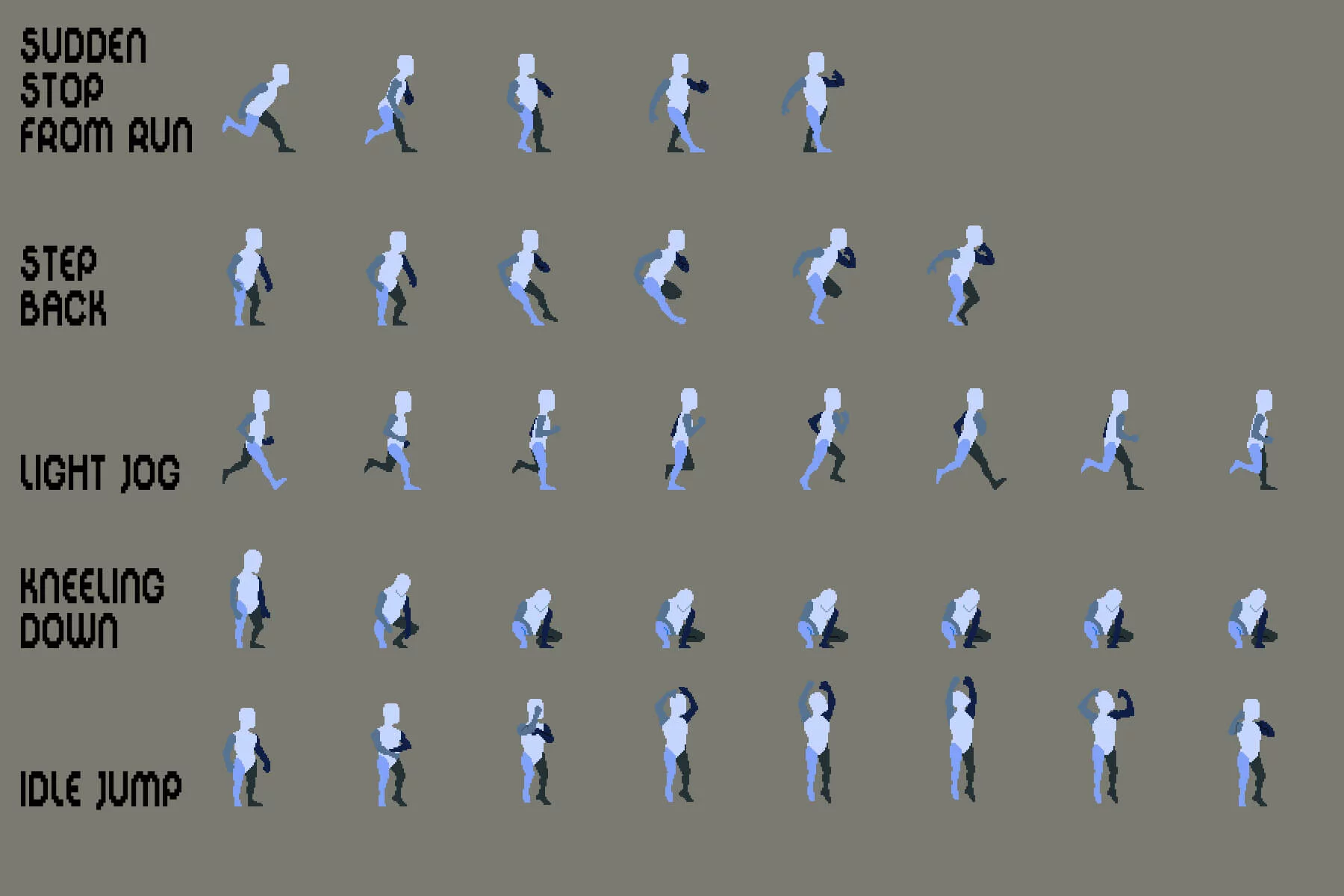 Prototype Hero Sprite Sheet Pixel Art Pack 9