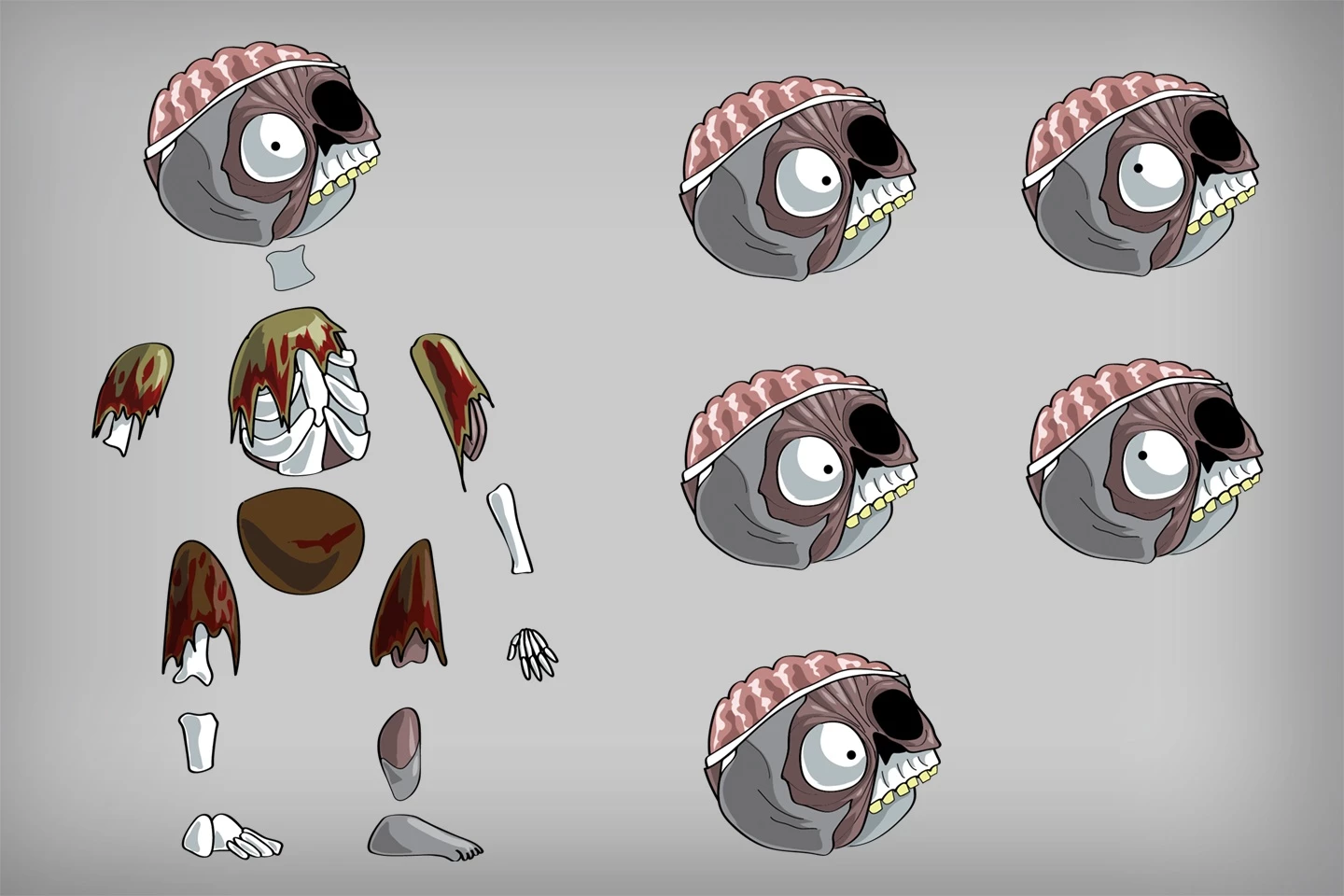 2D Game Zombie Character Sprite Pack 2