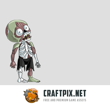 2D Game Zombie Character Sprite Pack 2