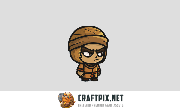 Desert Nomad Chibi Character Sprites