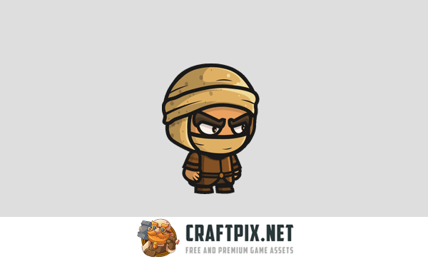 Desert Nomad Chibi Character Sprites