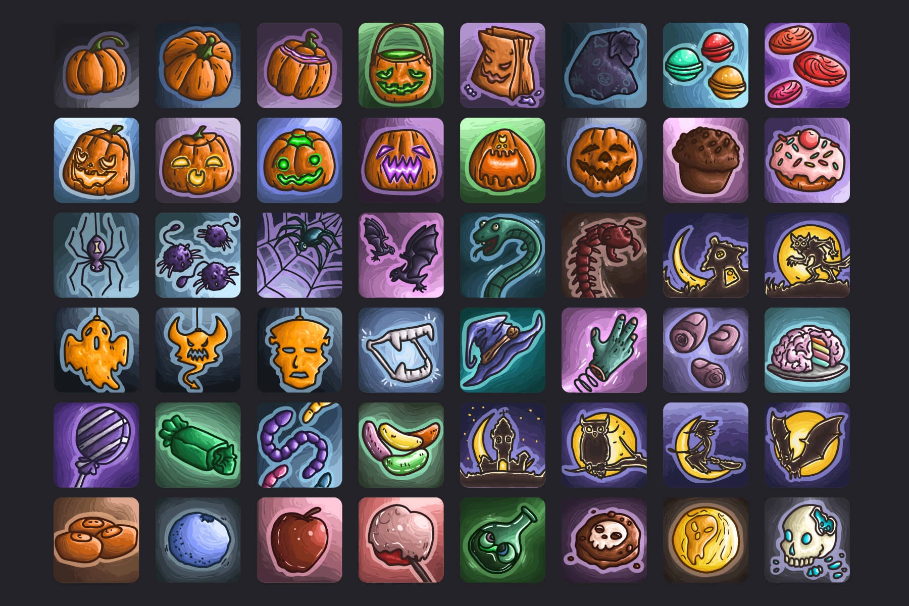 Halloween Game Icons