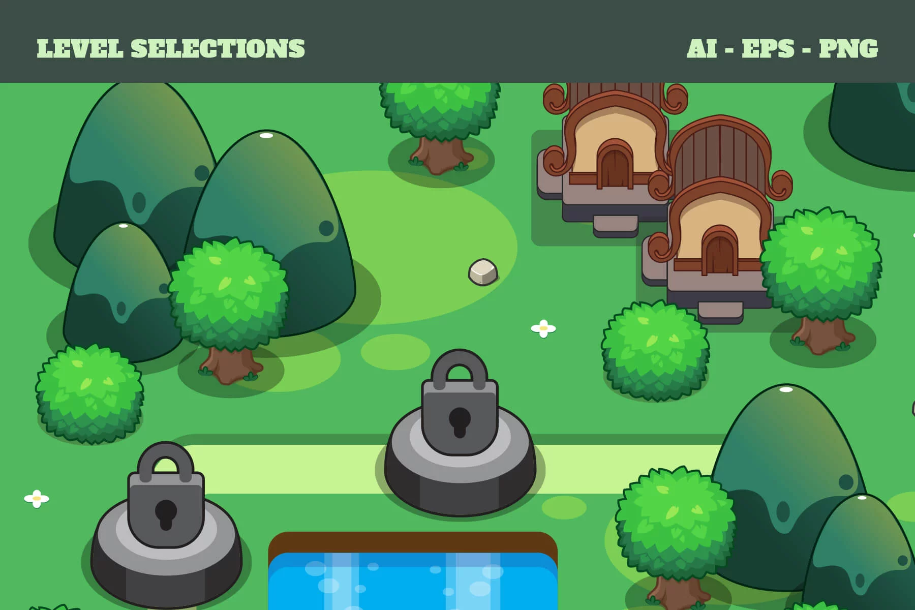 The Top-Down Level Map Asset Pack