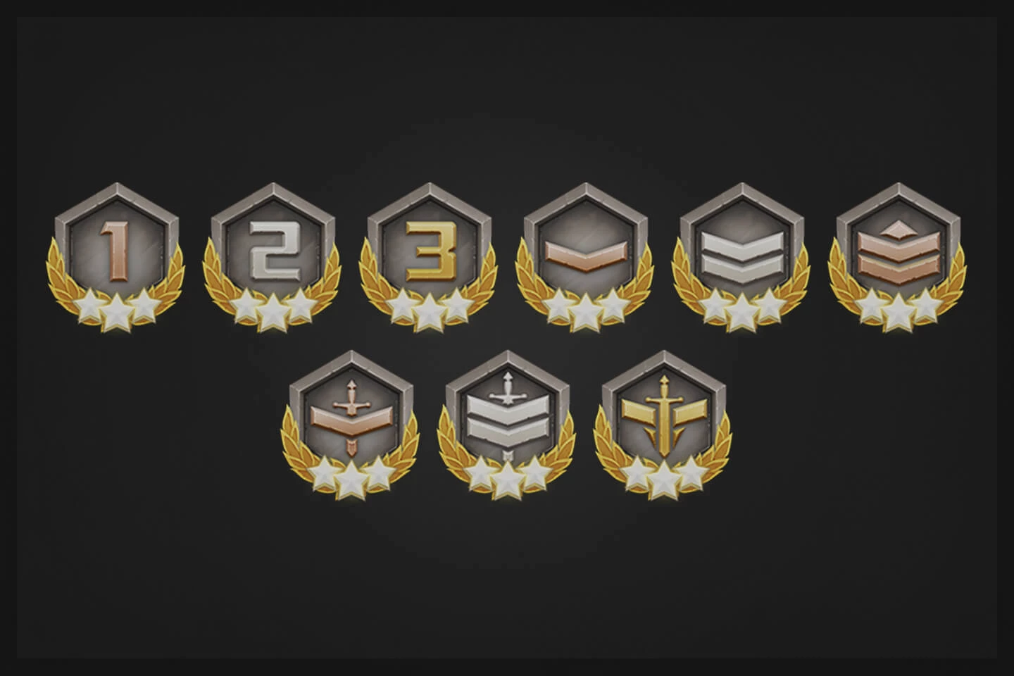 Fantasy Ranks Game Assets Pack
