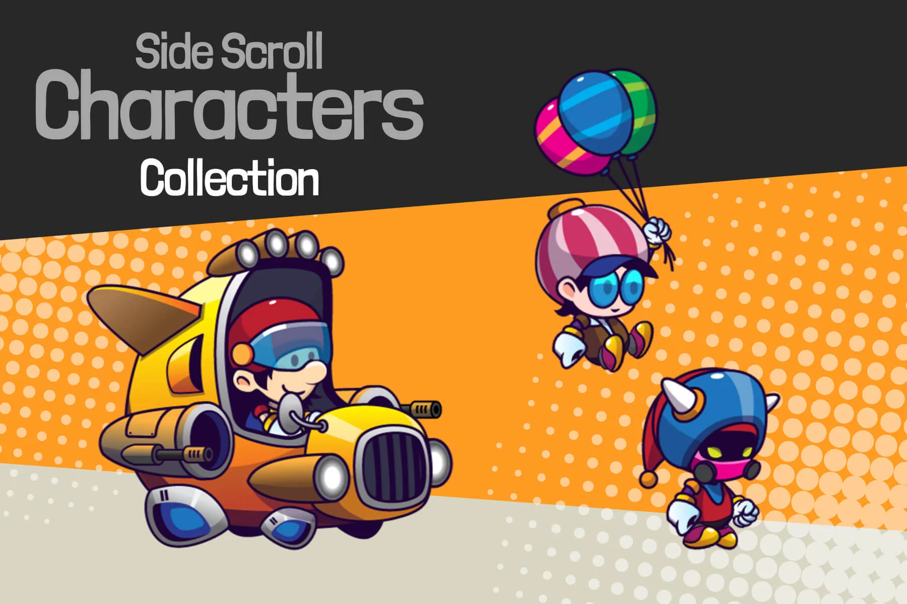 Cartoon Cute Characters Asset Pack