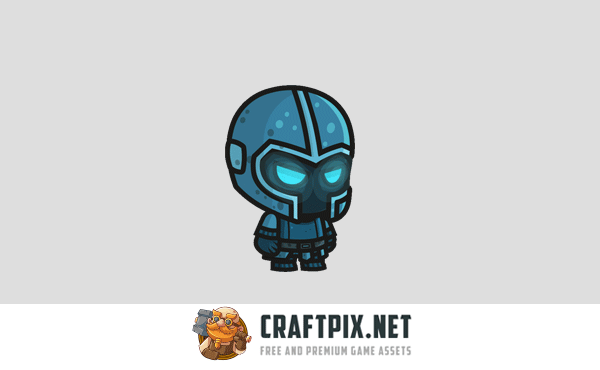 Frost Knight Chibi Character Sprites