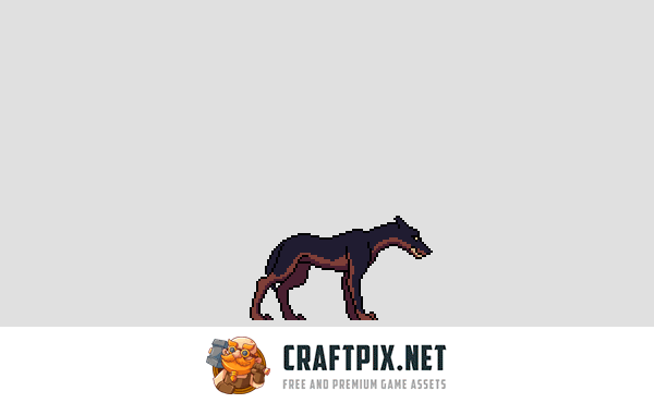 Hellhound Character Sprite Sheets Pixel Art