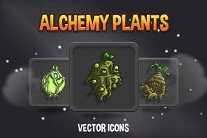 炼金植物游戏图标素材包
