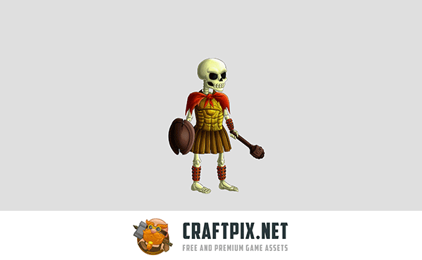 2D Game Skeleton Character Sprites