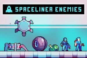 Spaceliner Enemies 2D像素科幻敌人素材包