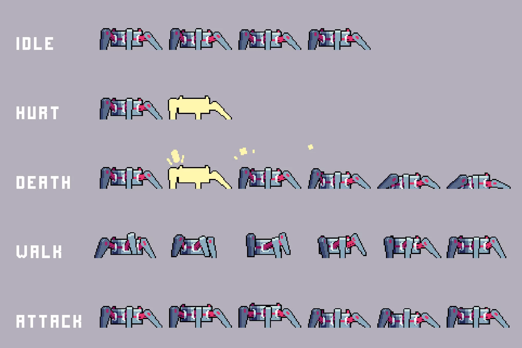 Spaceliner Enemies 2D Pixel Art Sci-Fi Sprite Pack