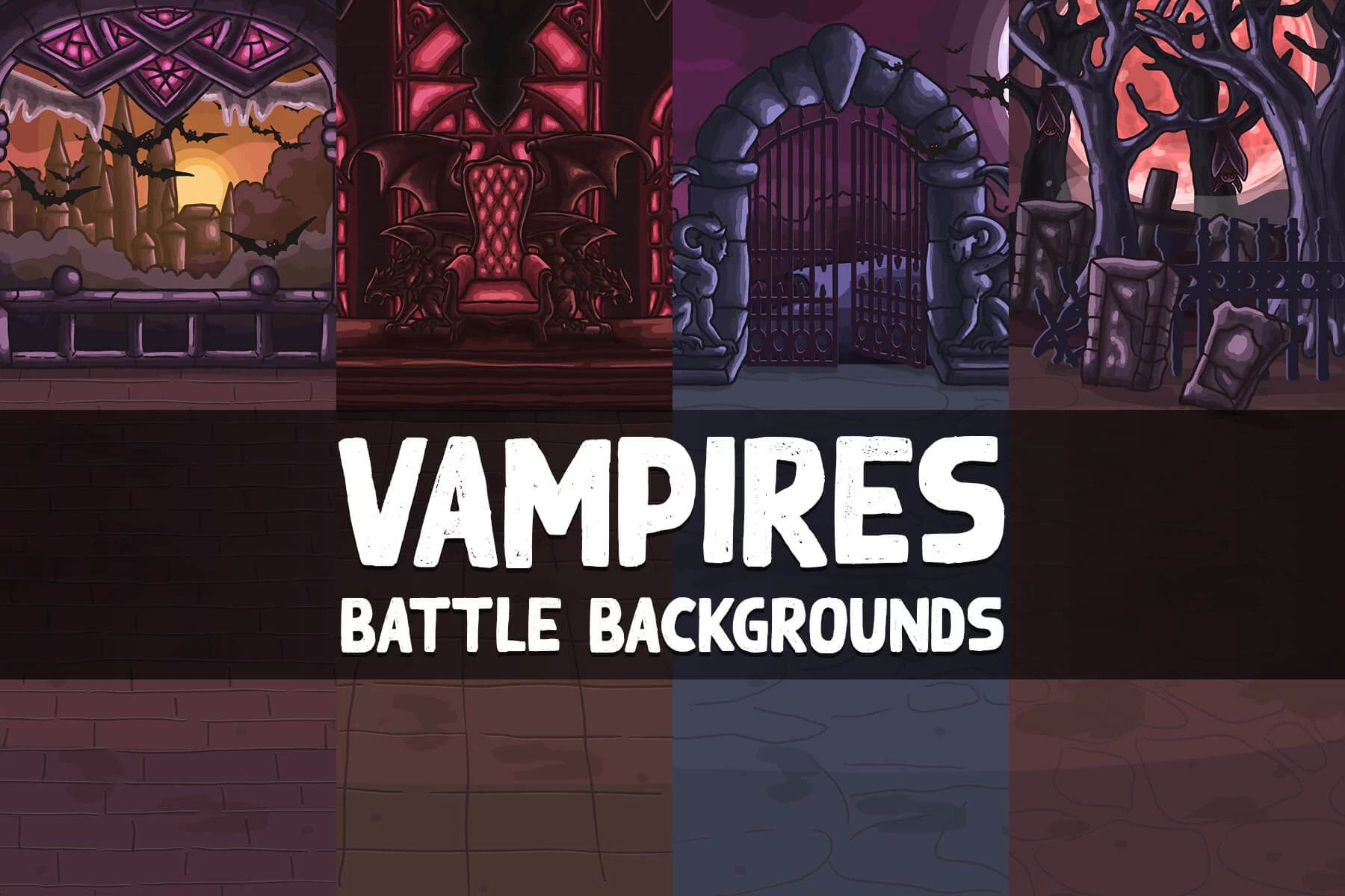 Vampire Horizontal Battle Backgrounds