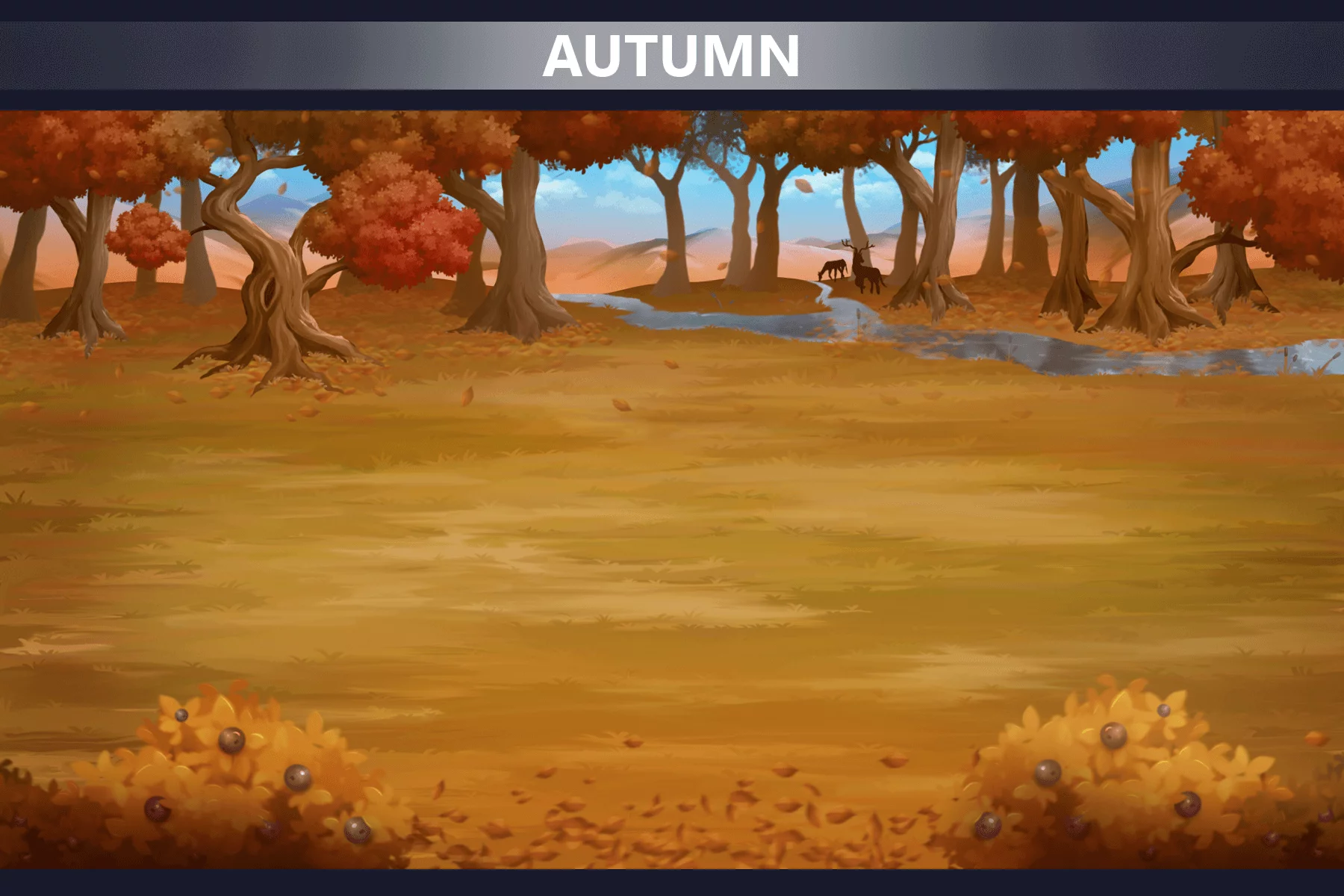 4 Nature Backgrounds for RPG Battle