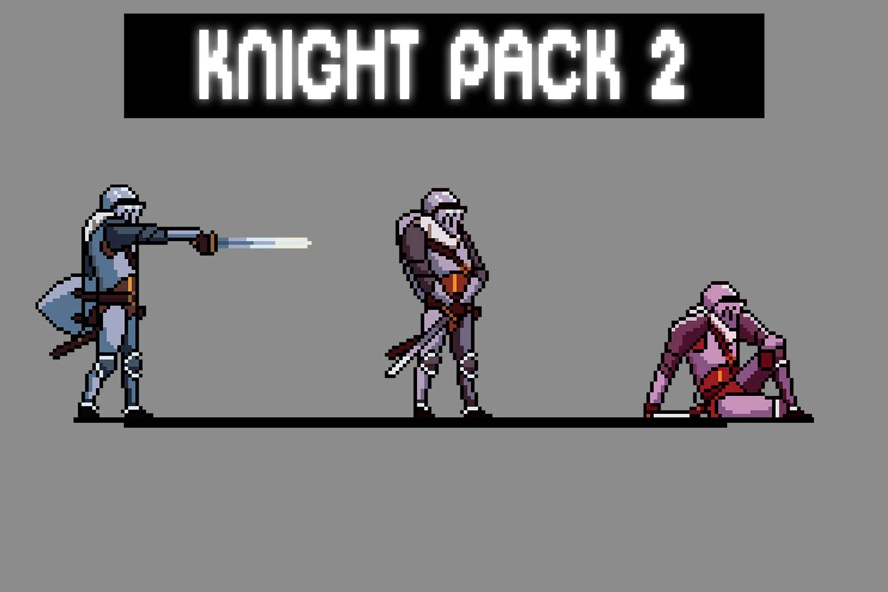 Fantasy Knight Sprite Sheets Pixel Art