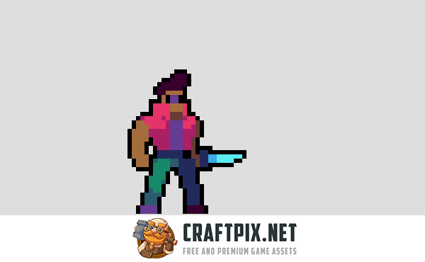 Characters With Melee Attack Pixel Art