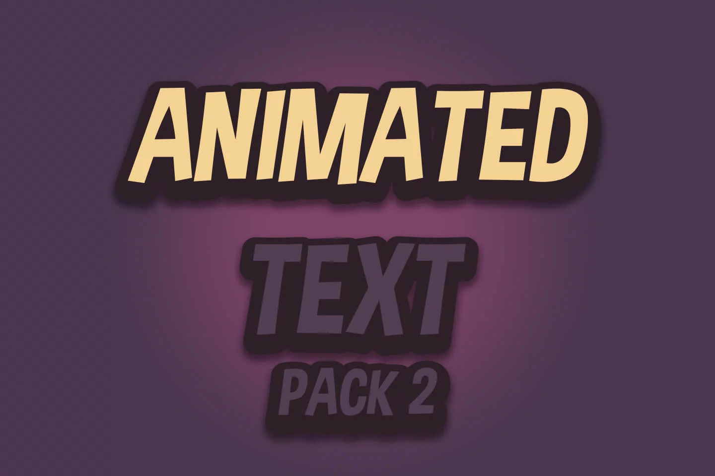 Animated Text Game Assets Pack 2