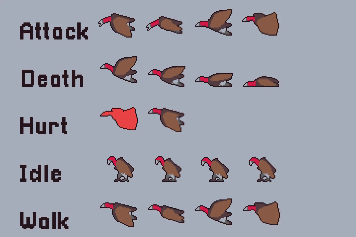 Desert Enemy Sprite Sheets Pixel Art