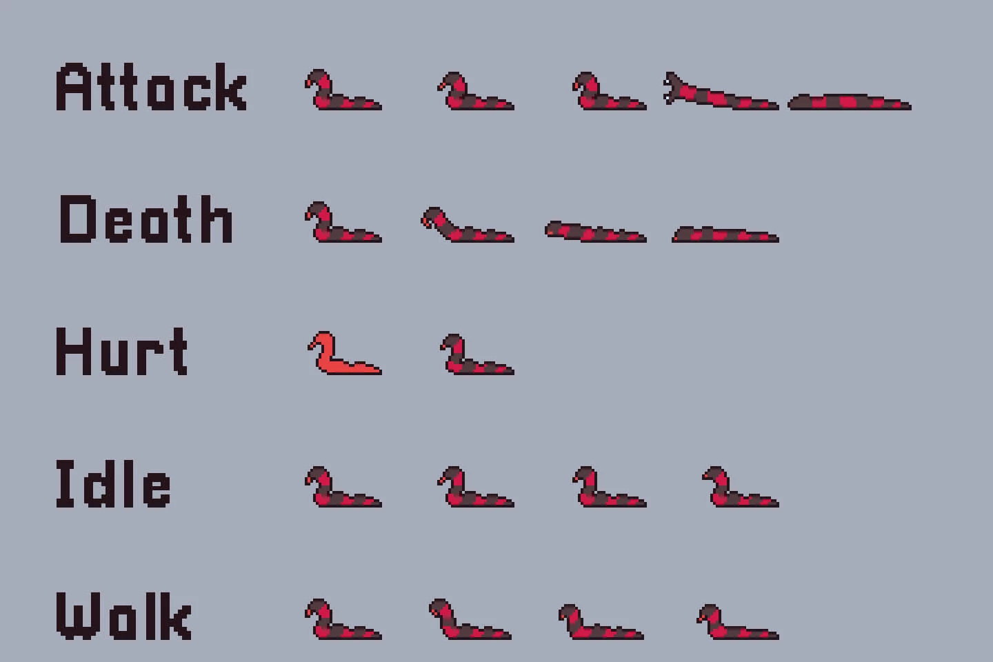 Desert Enemy Sprite Sheets Pixel Art
