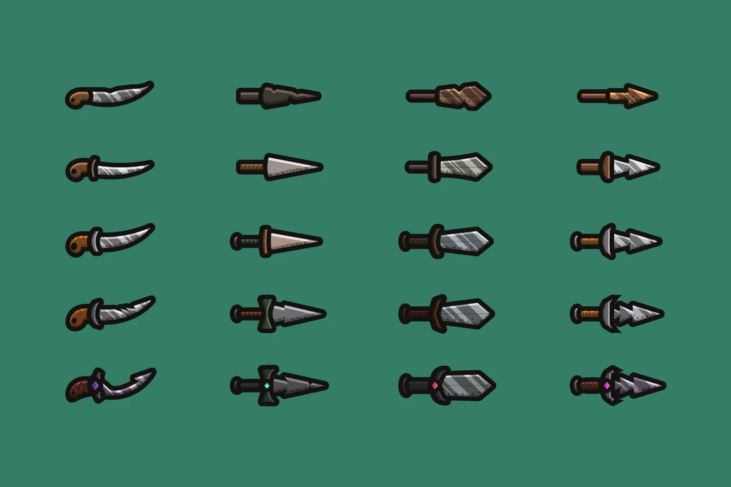 Dagger 2D Weapon Pack