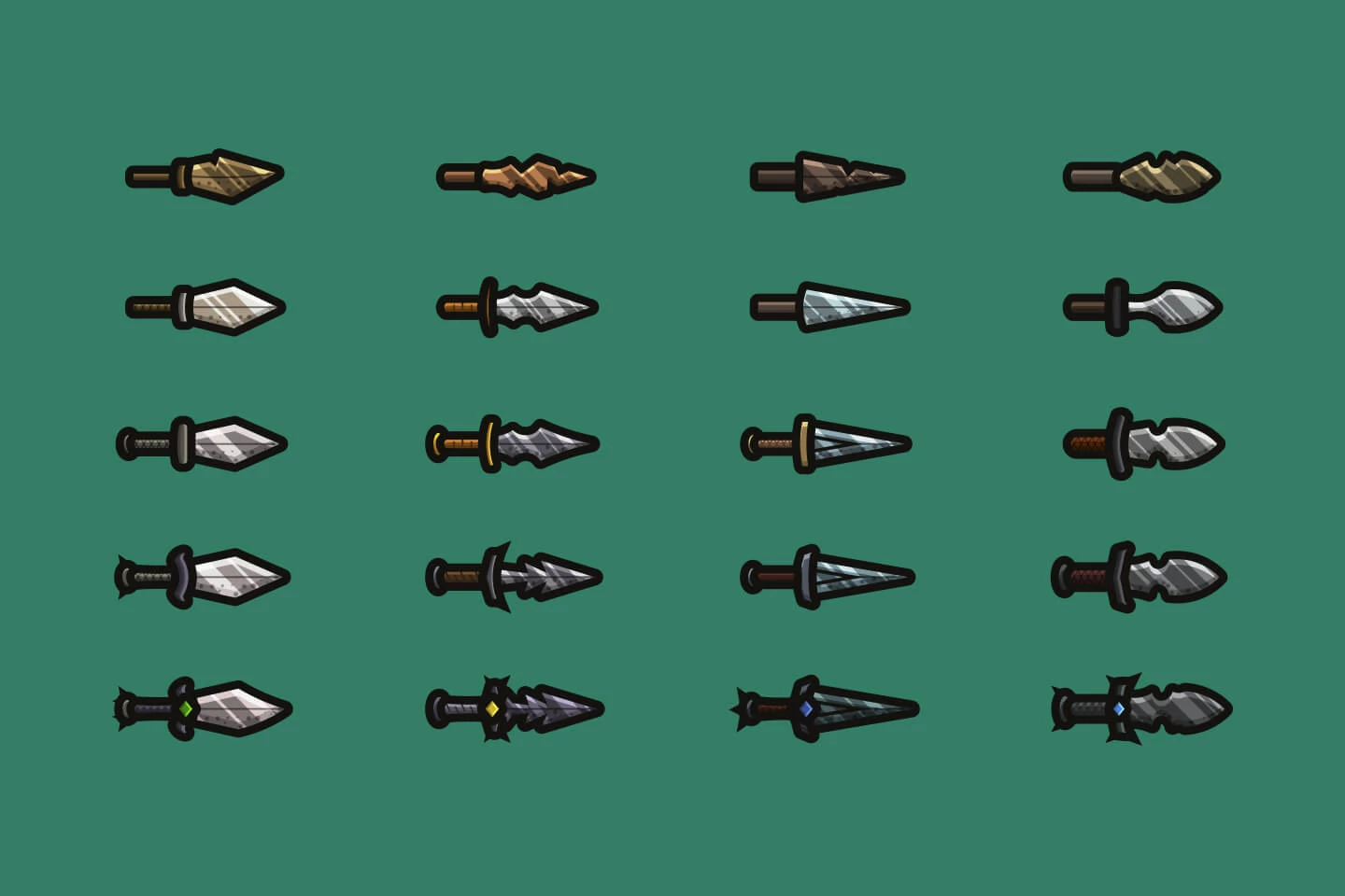 Dagger 2D Weapon Pack
